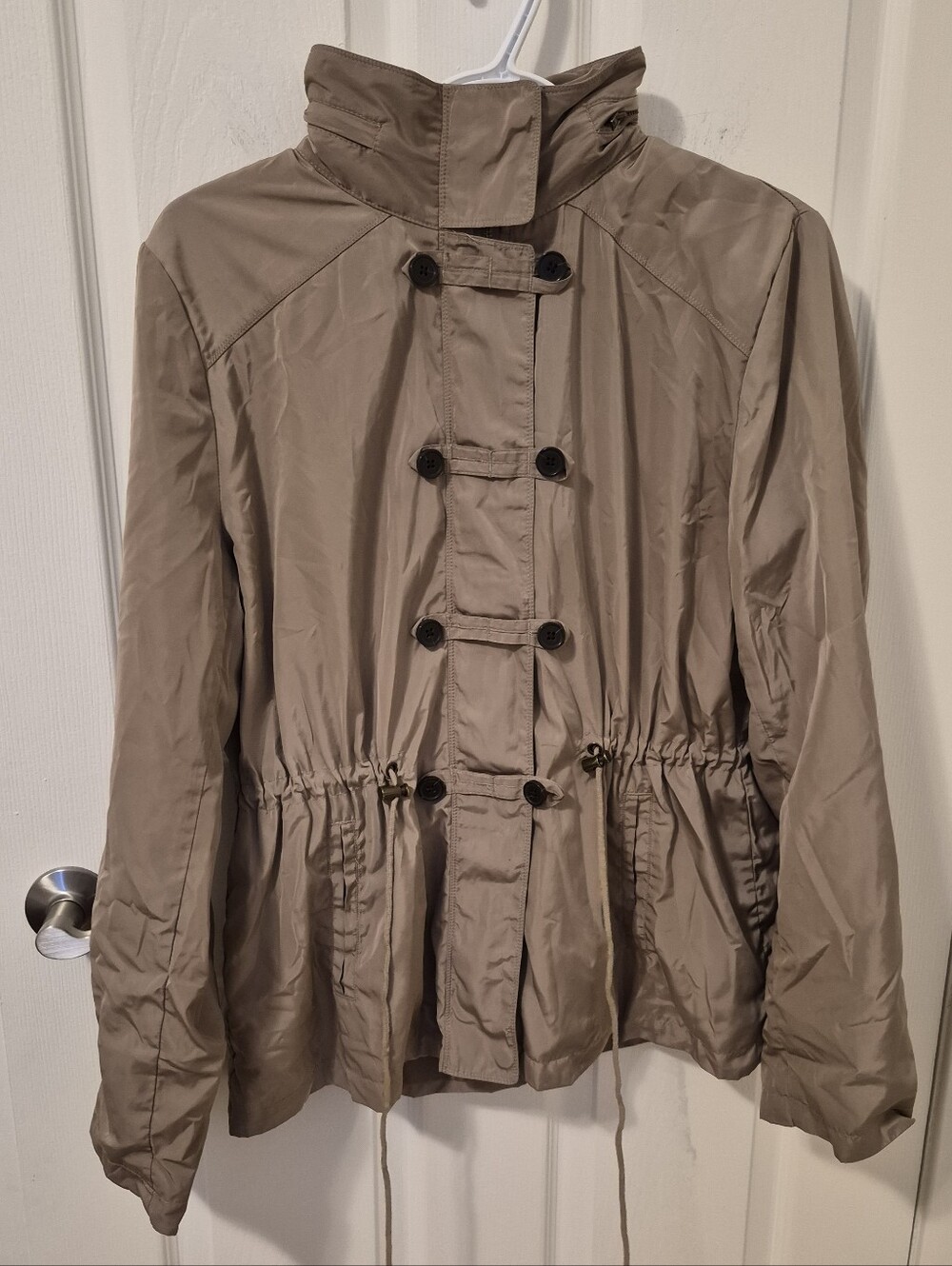 Jacob Taupe Utility Drawstring Jacket - Women's